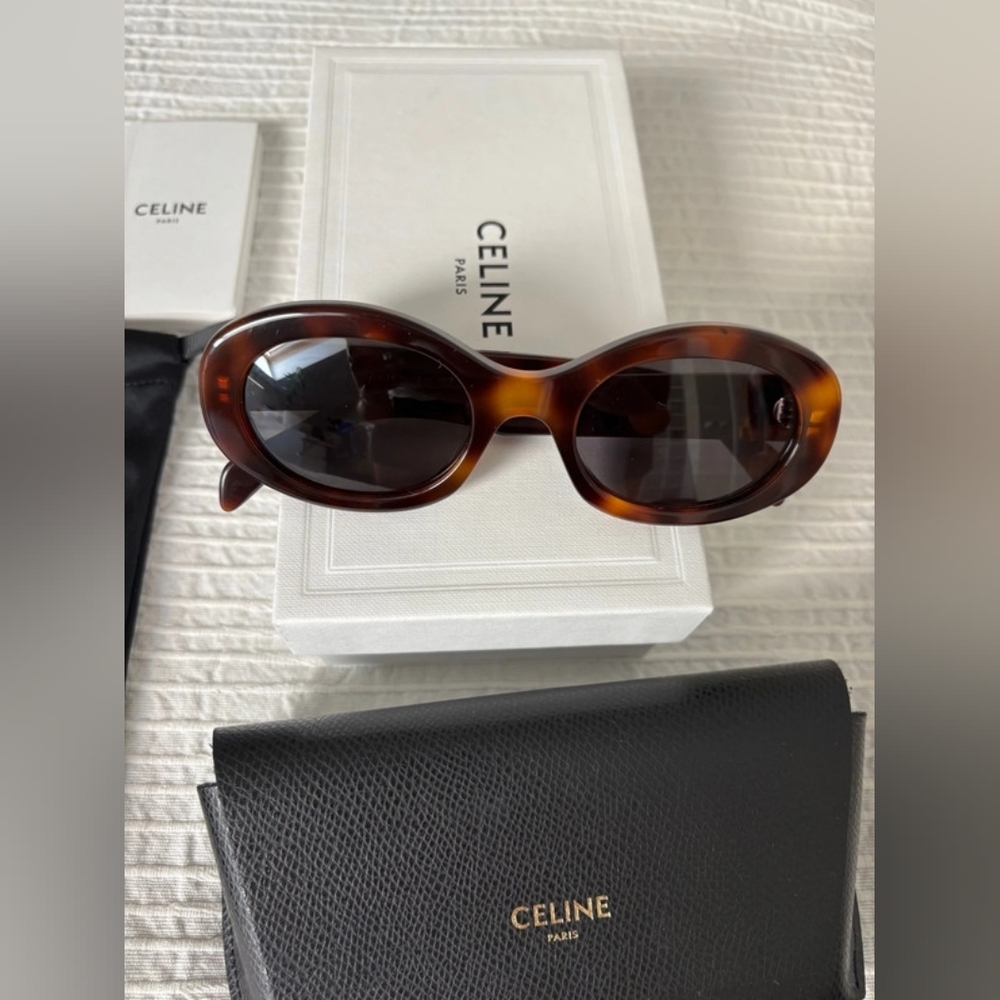 Celine Triomphe Oval Sunglasses